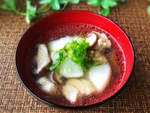 カブと鶏肉のお吸い物